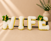 Any 4 Letter Tribute personalised artificial silk letter tribute
