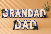 DAD, GRANDAD Funeral Package artificial silk funeral flower package