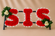 Any 3 Letter Tribute personalised artificial silk letter tribute