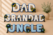 DAD, GRANDAD, UNCLE Funeral Package artificial silk funeral flower package