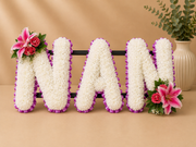 Any 3 Letter Tribute personalised artificial silk letter tribute