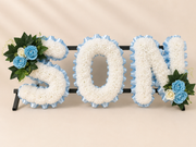 Any 3 Letter Tribute personalised artificial silk letter tribute