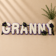 Any 6 Letter Tribute personalised artificial silk letter tribute
