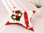 Pillow Tribute artificial silk funeral flower tribute