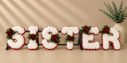 Any 6 Letter Tribute personalised artificial silk letter tribute