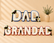 DAD, GRANDAD Lily Funeral Package artificial silk funeral flower package