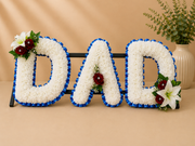 Any 3 Letter Tribute personalised artificial silk letter tribute