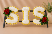 Any 3 Letter Tribute personalised artificial silk letter tribute