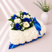 Heart Tribute artificial silk funeral flower tribute