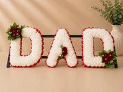 Any 3 Letter Tribute personalised artificial silk letter tribute