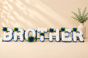 Any 7 Letter Tribute personalised artificial silk letter tribute