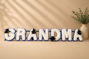 Any 7 Letter Tribute personalised artificial silk letter tribute