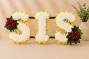 Any 3 Letter Tribute personalised artificial silk letter tribute