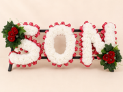 Any 3 Letter Tribute personalised artificial silk letter tribute