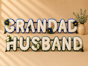 GRANDAD, HUSBAND Funeral Package artificial silk funeral flower package