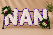 Any 3 Letter Tribute personalised artificial silk letter tribute