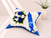 Pillow Tribute artificial silk funeral flower tribute
